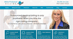 Desktop Screenshot of medprosbilling.com
